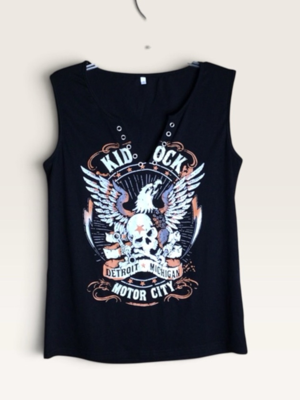 Kid Rock Detroit Michigan Motor City Graphic Tank Top Women’s Small